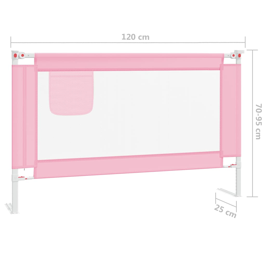 Bedhekje peuter 120x25 cm stof roze is nu te koop bij PeponiXL, paradijselijk wonen!