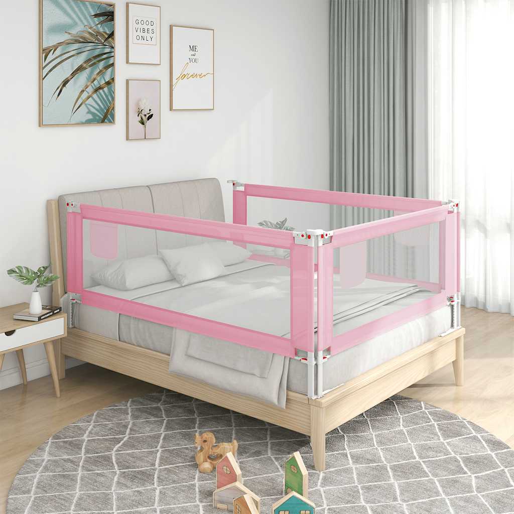 Bedhekje peuter 190x25 cm stof roze is nu te koop bij PeponiXL, paradijselijk wonen!