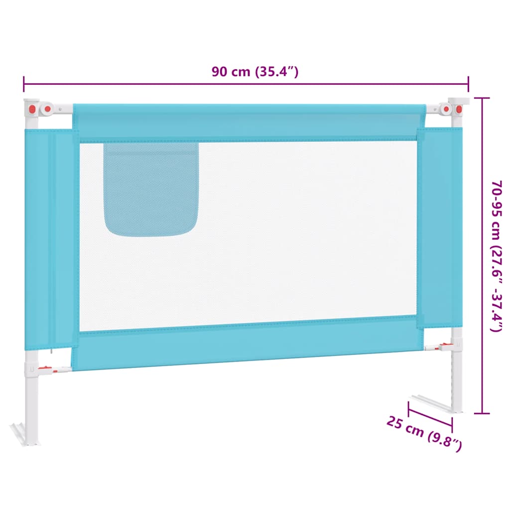 Bedhekje peuter 90x25 cm stof blauw is nu te koop bij PeponiXL, paradijselijk wonen!