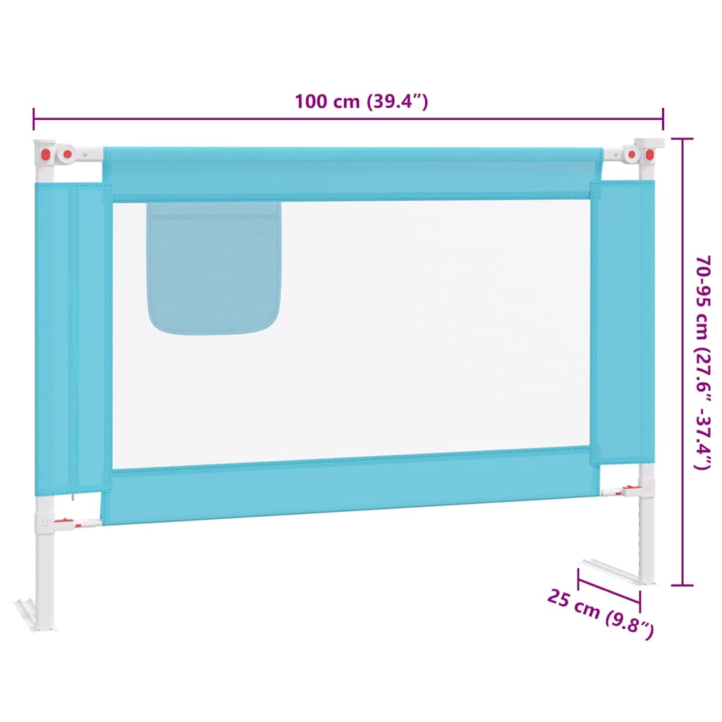 Bedhekje peuter 100x25 cm stof blauw is nu te koop bij PeponiXL, paradijselijk wonen!