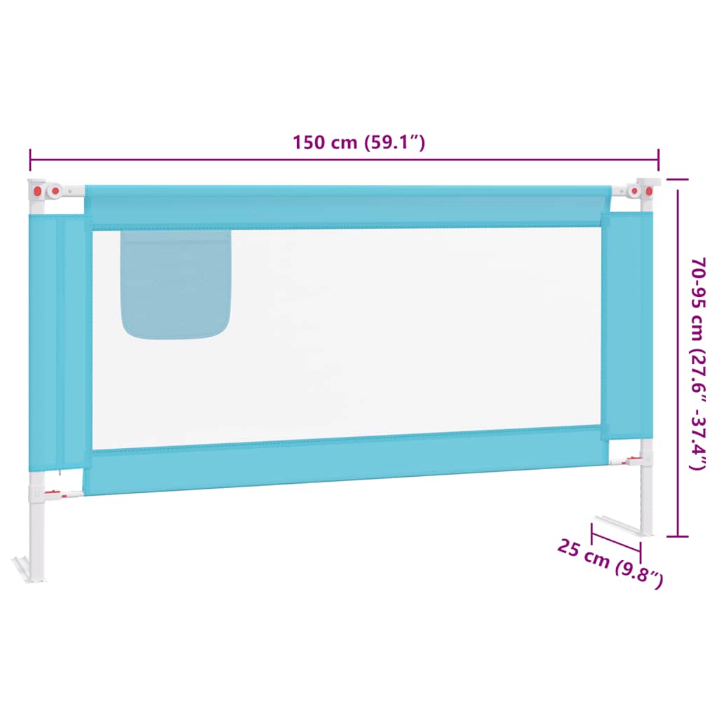 Bedhekje peuter 150x25 cm stof blauw is nu te koop bij PeponiXL, paradijselijk wonen!