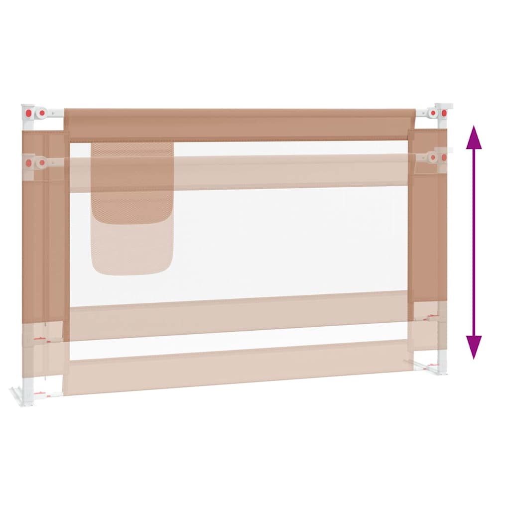 Bedhekje peuter 120x25 cm stof taupe is nu te koop bij PeponiXL, paradijselijk wonen!