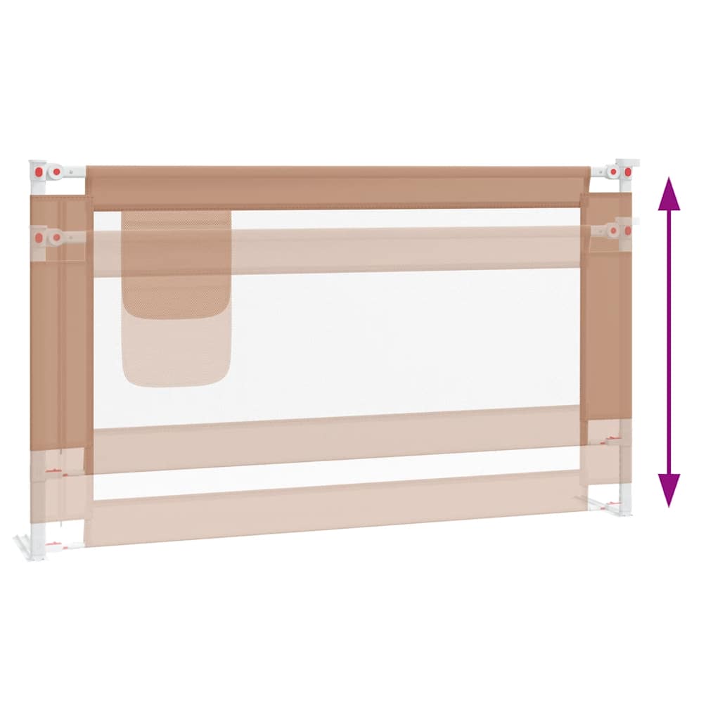 Bedhekje peuter 140x25 cm stof taupe is nu te koop bij PeponiXL, paradijselijk wonen!