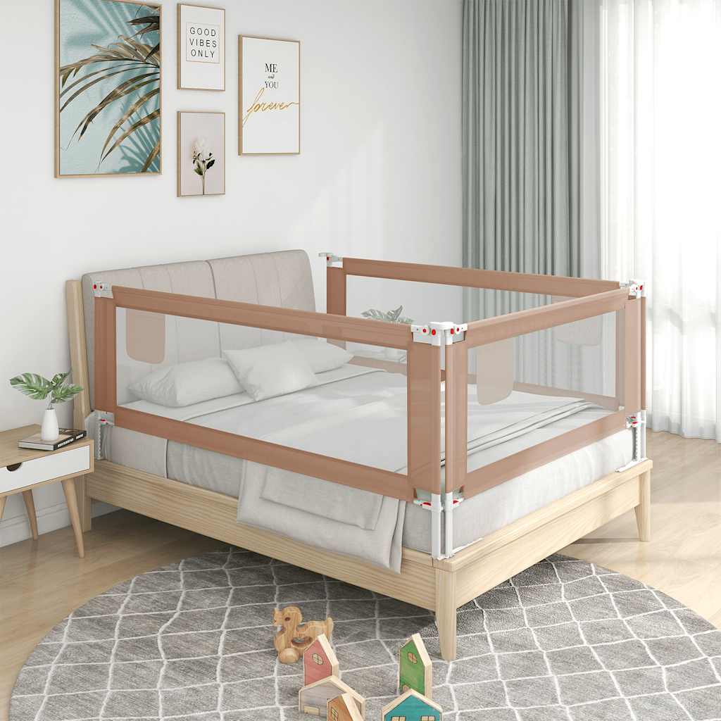 Bedhekje peuter 140x25 cm stof taupe is nu te koop bij PeponiXL, paradijselijk wonen!