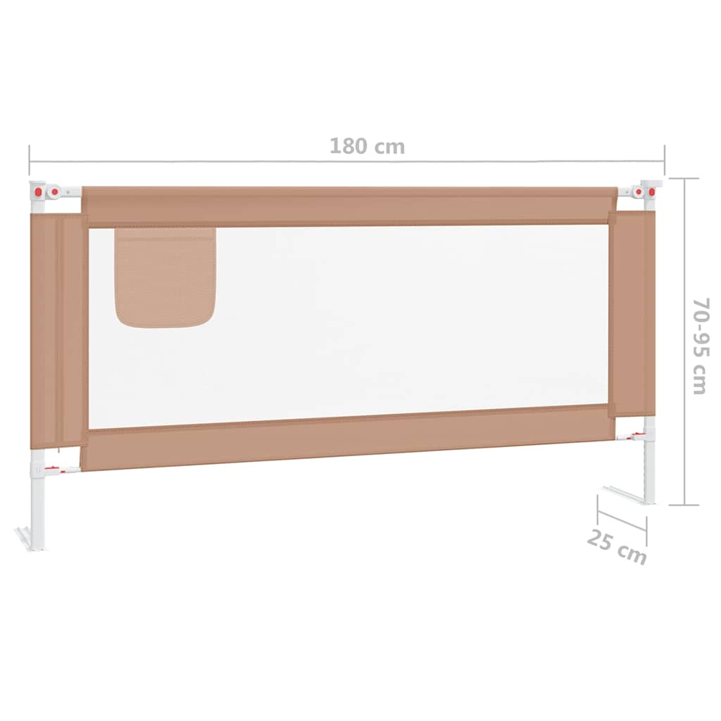 Bedhekje peuter 180x25 cm stof taupe is nu te koop bij PeponiXL, paradijselijk wonen!