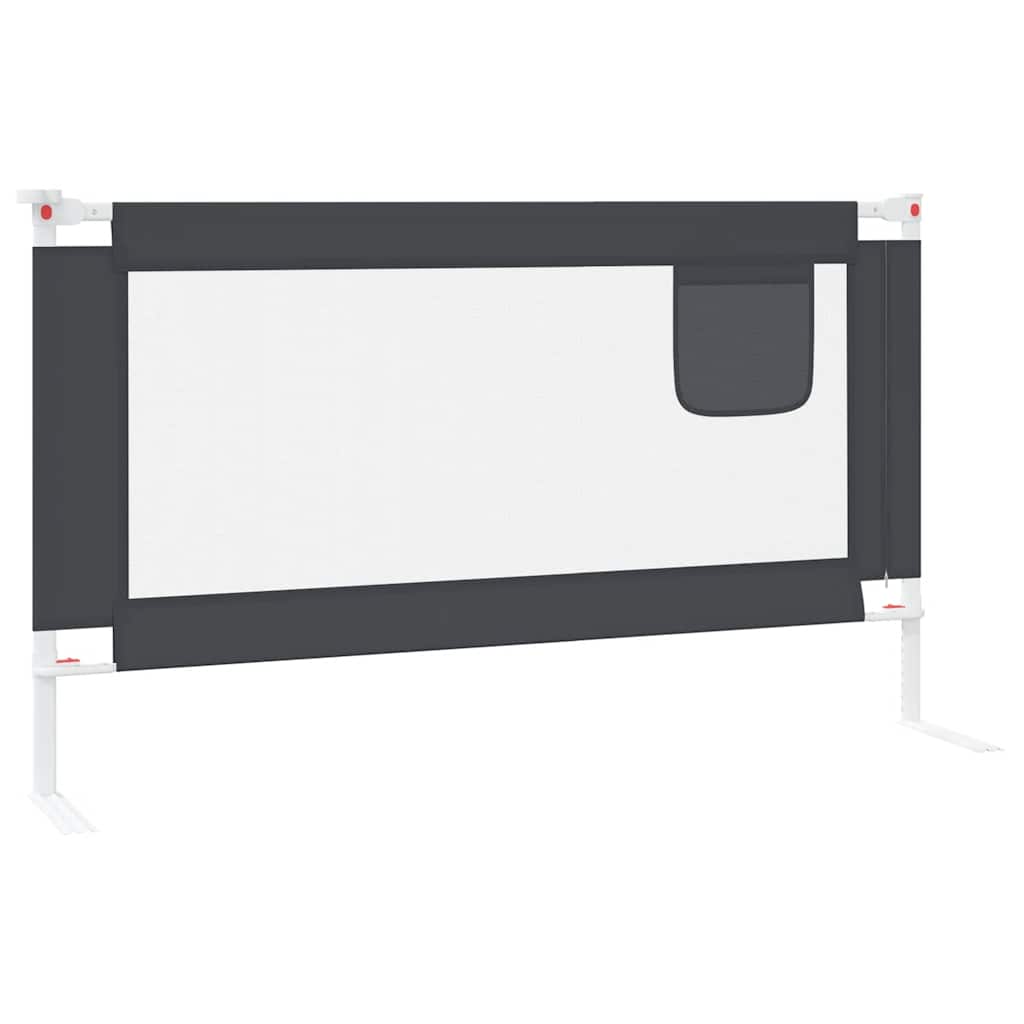 Bedhekje peuter 140x25 cm stof donkergrijs is nu te koop bij PeponiXL, paradijselijk wonen!