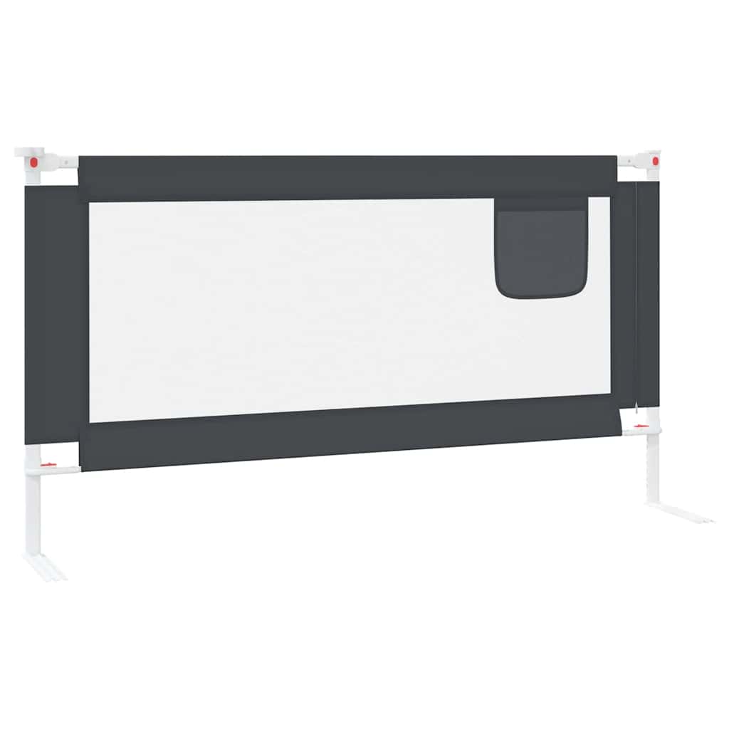 Bedhekje peuter 160x25 cm stof donkergrijs is nu te koop bij PeponiXL, paradijselijk wonen!