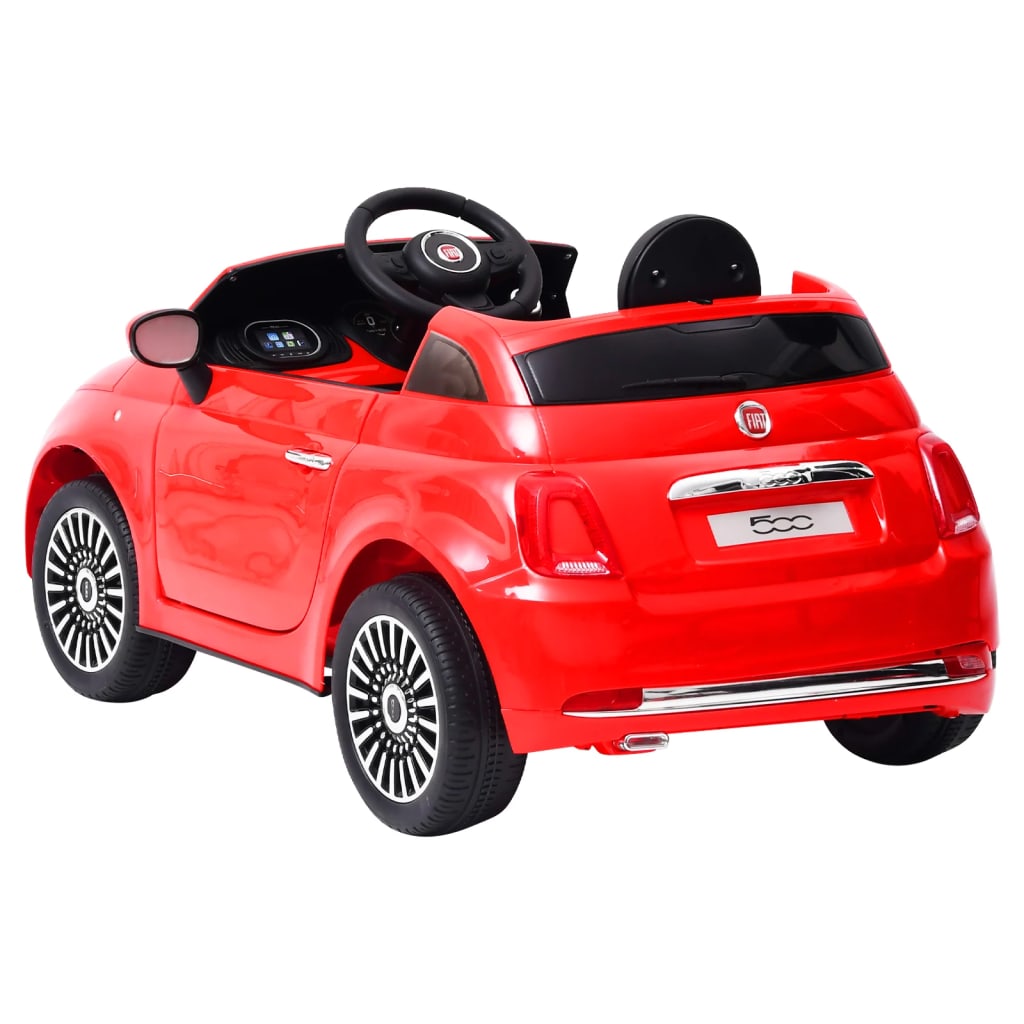 Kinderauto Fiat 500 elektrisch rood is nu te koop bij PeponiXL, paradijselijk wonen!