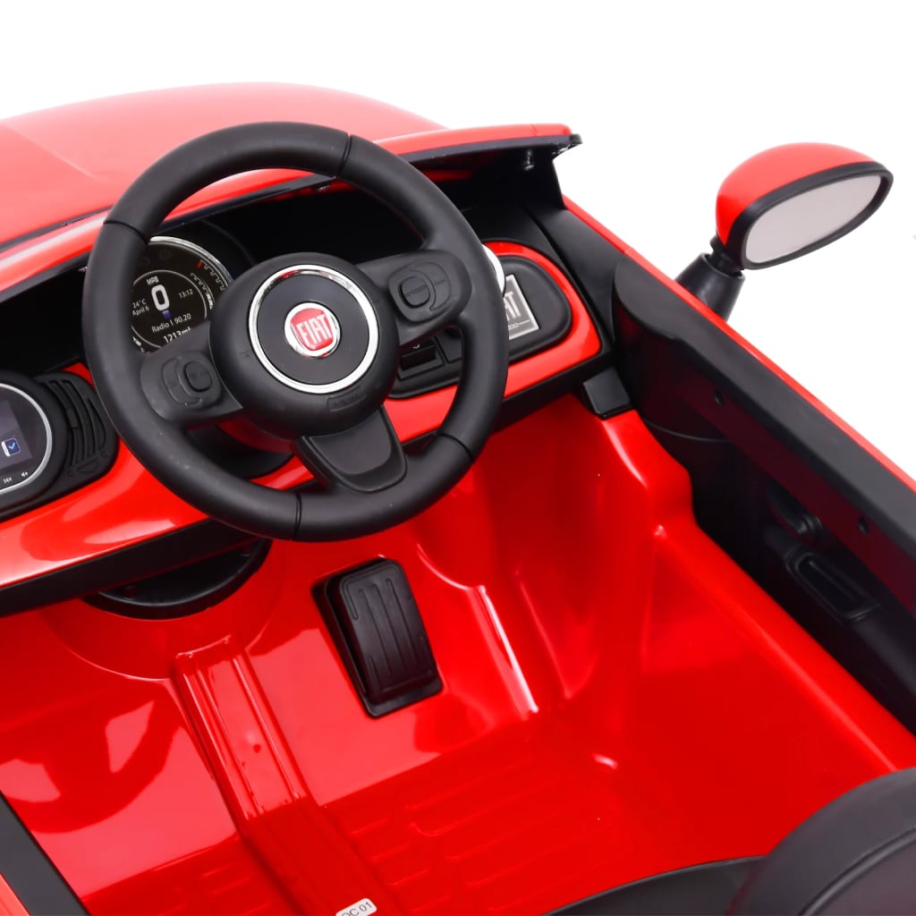 Kinderauto Fiat 500 elektrisch rood is nu te koop bij PeponiXL, paradijselijk wonen!