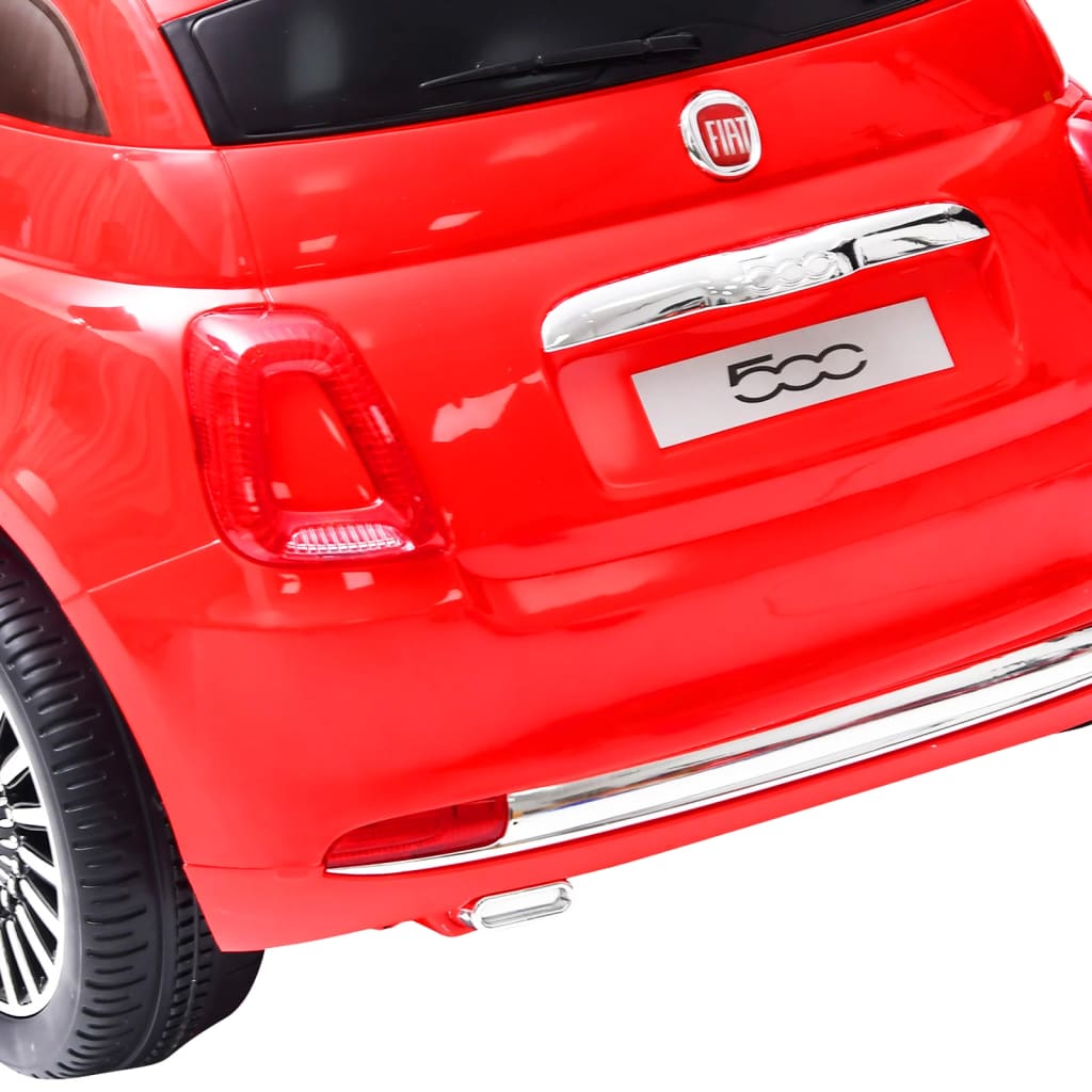 Kinderauto Fiat 500 elektrisch rood is nu te koop bij PeponiXL, paradijselijk wonen!