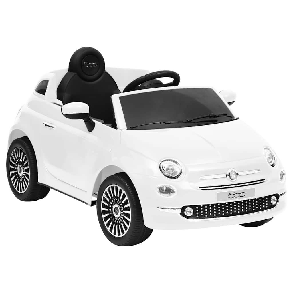 Kinderauto Fiat 500 elektrisch wit is nu te koop bij PeponiXL, paradijselijk wonen!