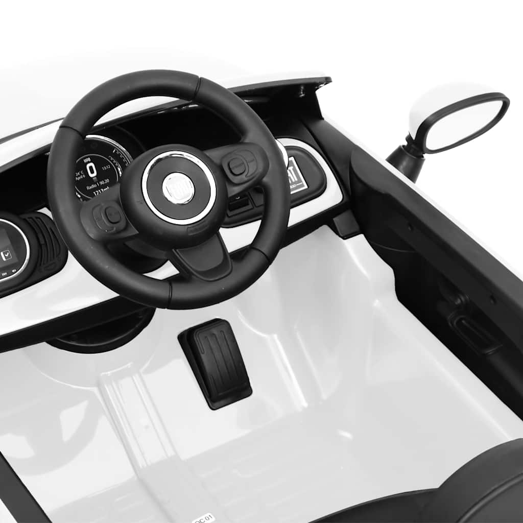 Kinderauto Fiat 500 elektrisch wit is nu te koop bij PeponiXL, paradijselijk wonen!