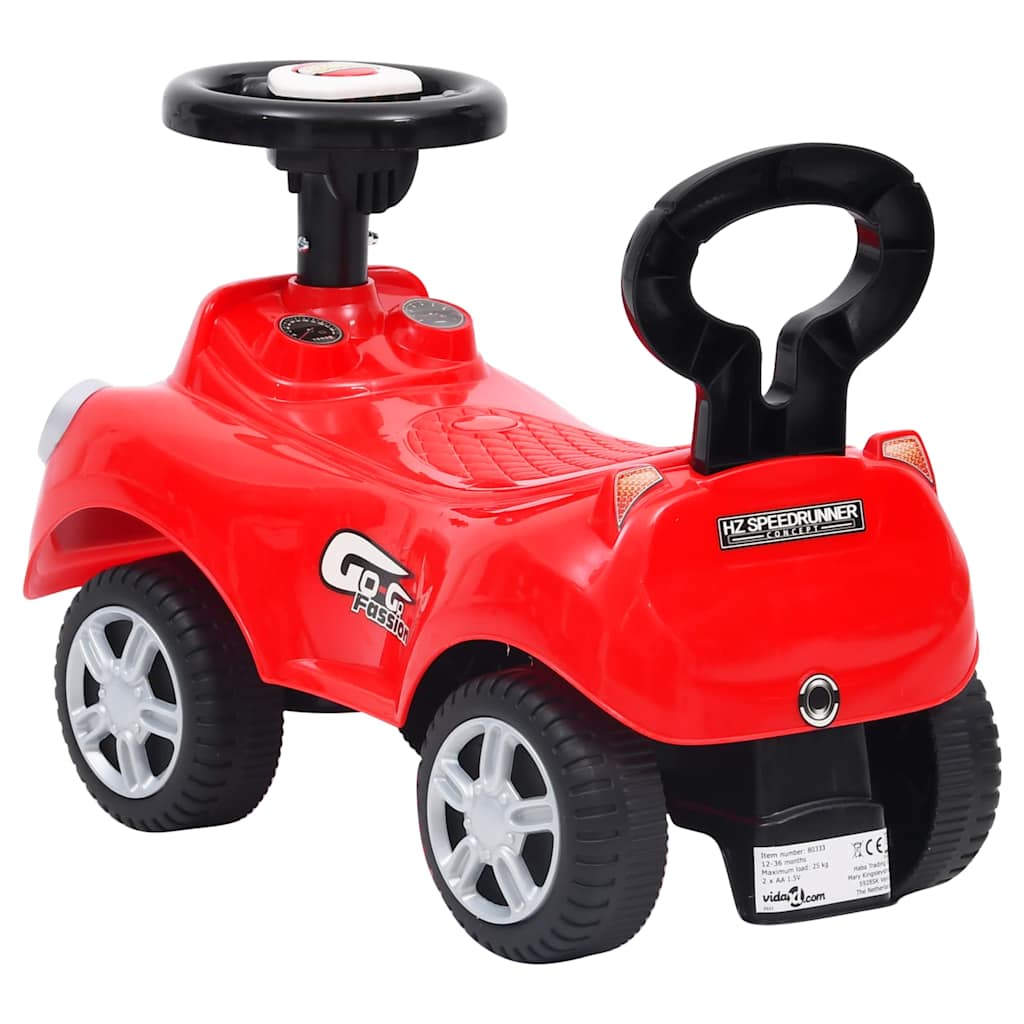 Loopauto rood is nu te koop bij PeponiXL, paradijselijk wonen!