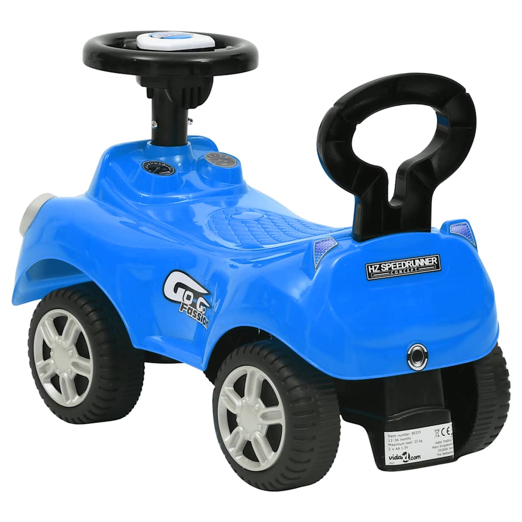 Loopauto blauw is nu te koop bij PeponiXL, paradijselijk wonen!
