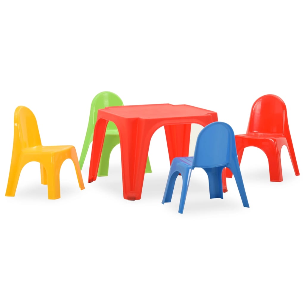 Kindertafel en stoelenset PP is nu te koop bij PeponiXL, paradijselijk wonen!
