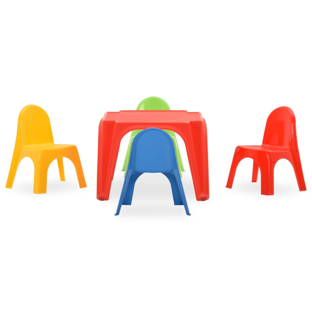 Kindertafel en stoelenset PP is nu te koop bij PeponiXL, paradijselijk wonen!
