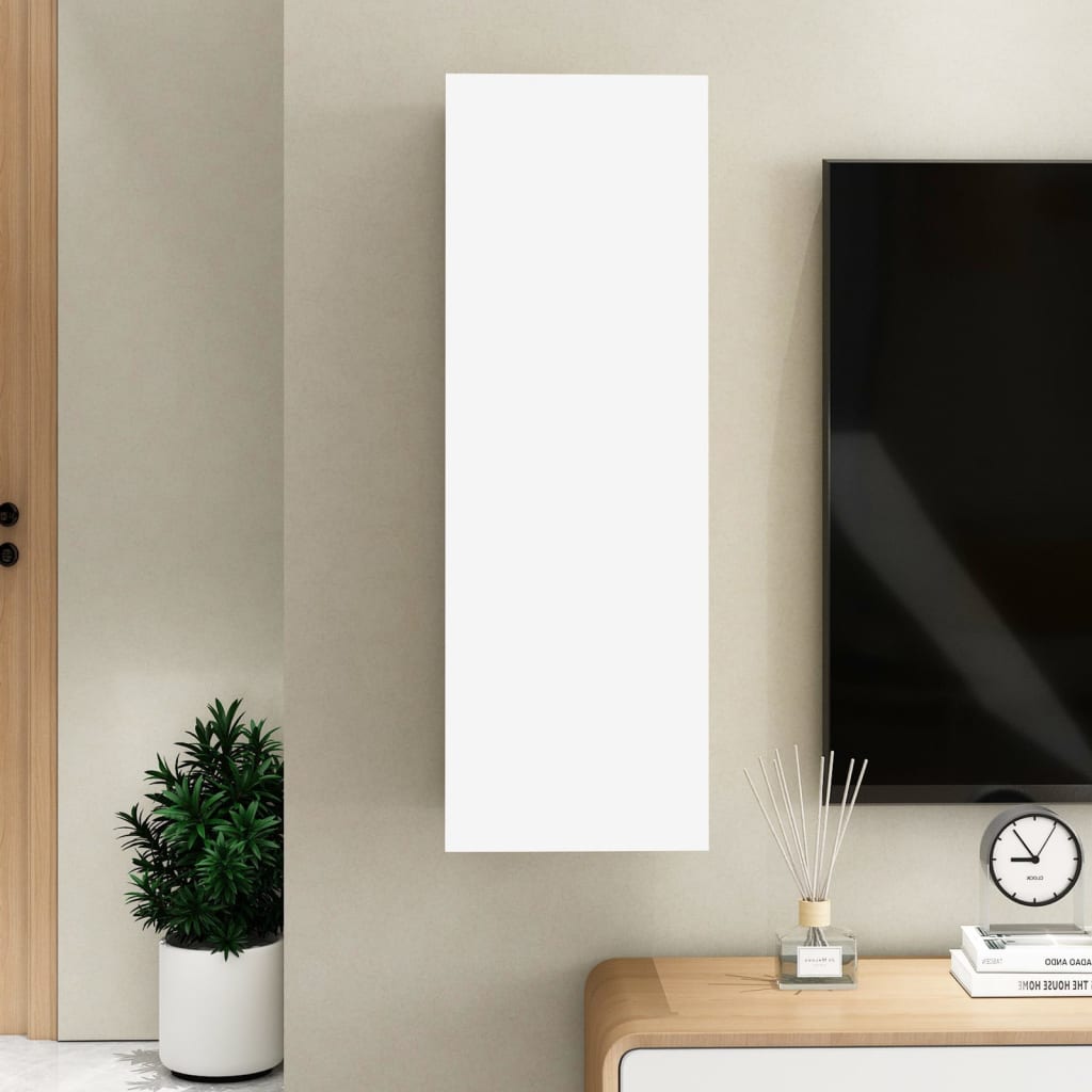 Tv-meubel 30,5x30x90 cm bewerkt hout wit is nu te koop bij PeponiXL, paradijselijk wonen!