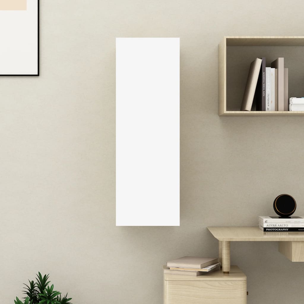 Tv-meubel 30,5x30x90 cm bewerkt hout wit is nu te koop bij PeponiXL, paradijselijk wonen!