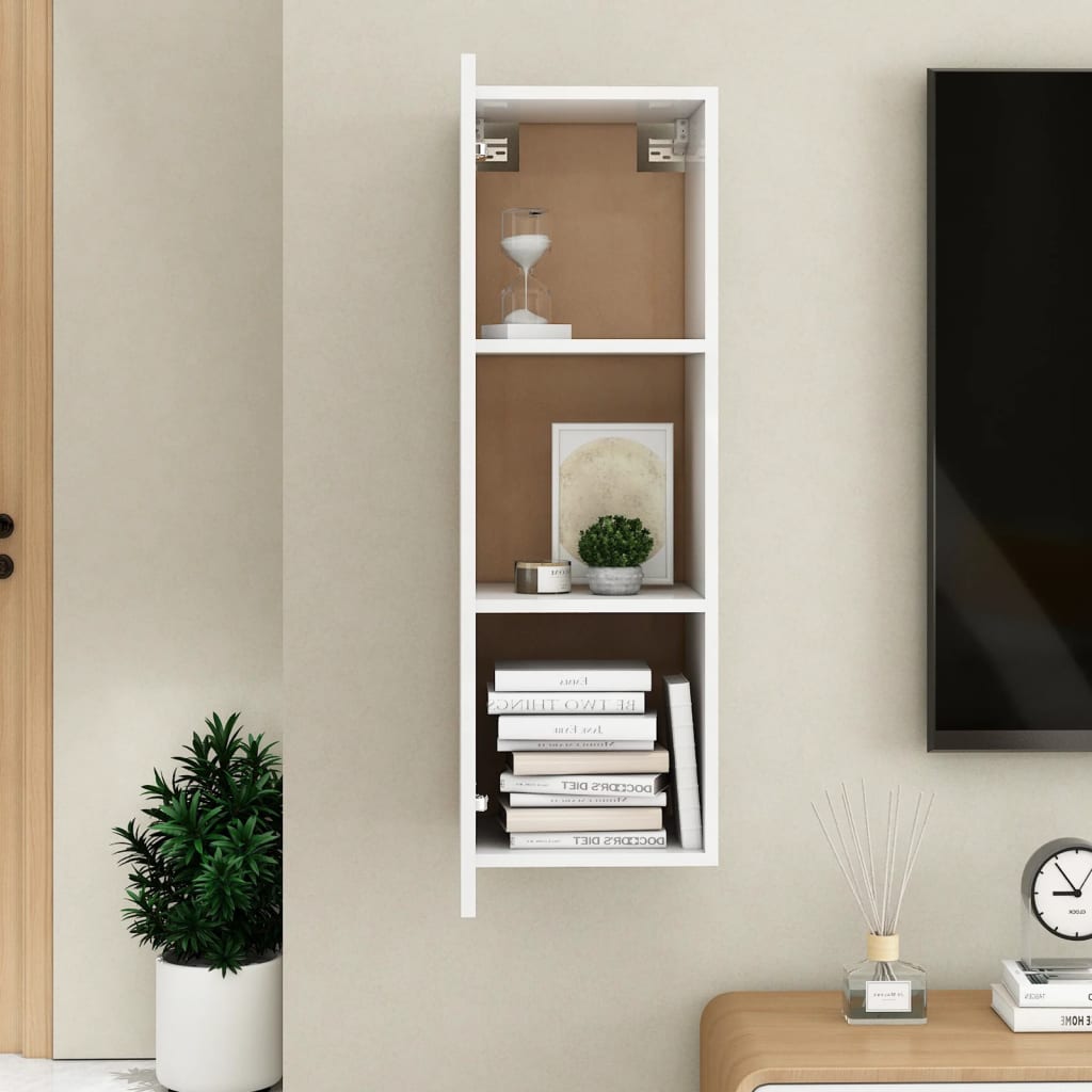 Tv-meubel 30,5x30x90 cm bewerkt hout wit is nu te koop bij PeponiXL, paradijselijk wonen!