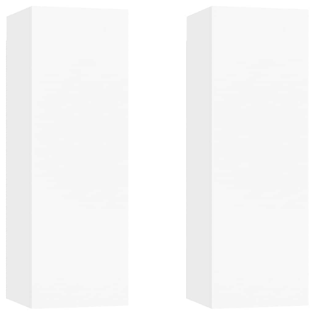 Tv-meubels 2 st 30,5x30x90 cm bewerkt hout wit is nu te koop bij PeponiXL, paradijselijk wonen!