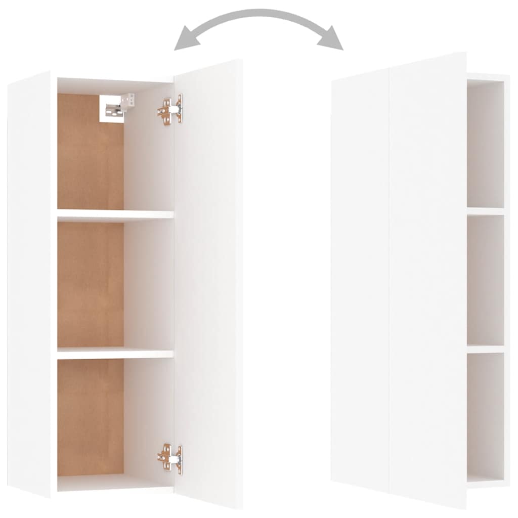 Tv-meubels 2 st 30,5x30x90 cm bewerkt hout wit is nu te koop bij PeponiXL, paradijselijk wonen!