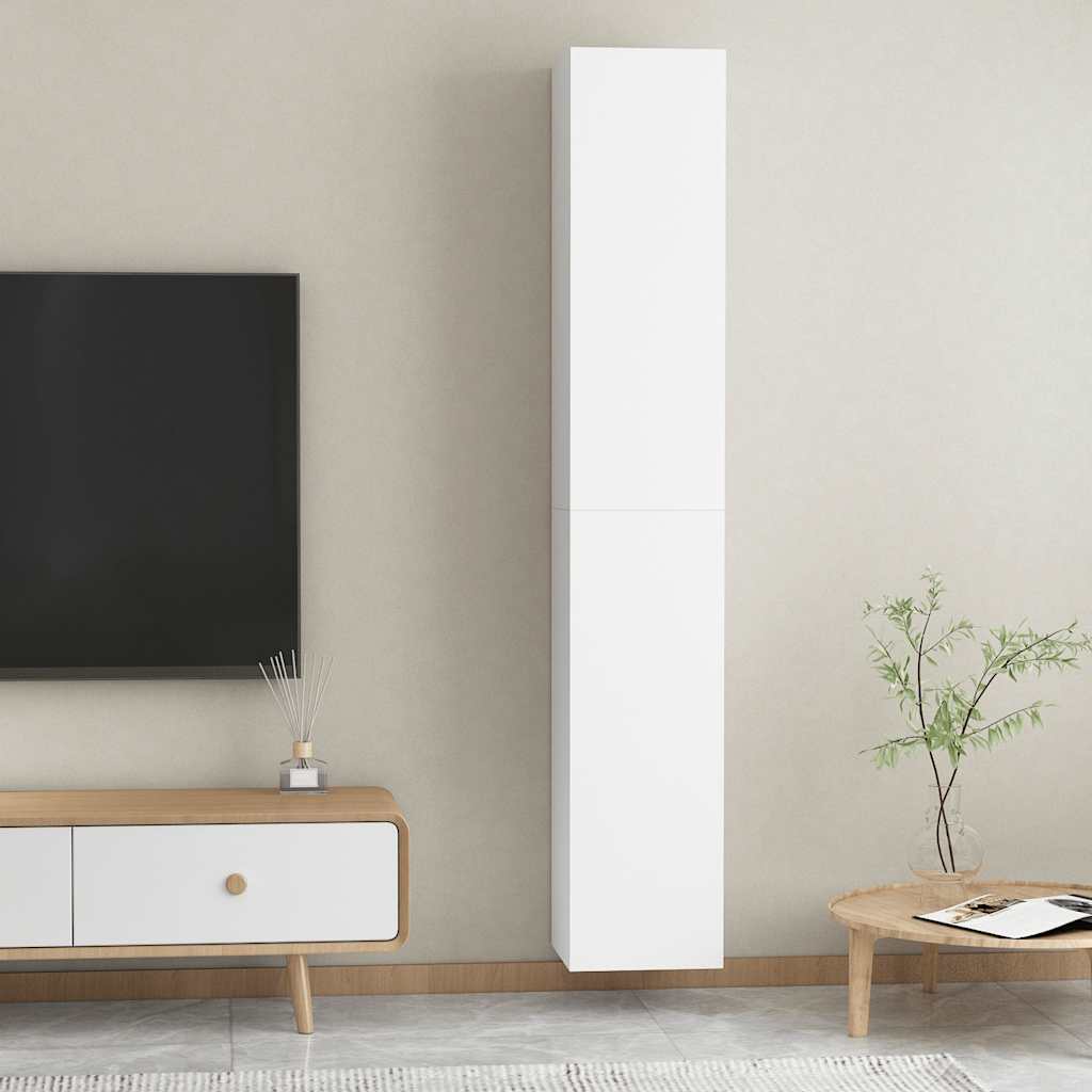 Tv-meubels 2 st 30,5x30x90 cm bewerkt hout wit is nu te koop bij PeponiXL, paradijselijk wonen!