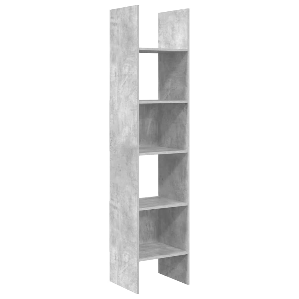 Boekenkast 40x35x180 cm bewerkt hout betongrijs is nu te koop bij PeponiXL, paradijselijk wonen!