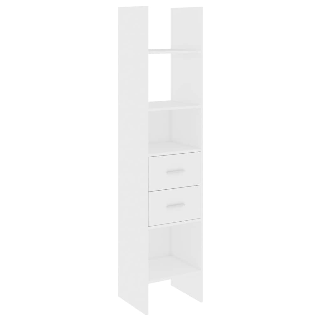 Boekenkast 40x35x180 cm bewerkt hout wit is nu te koop bij PeponiXL, paradijselijk wonen!