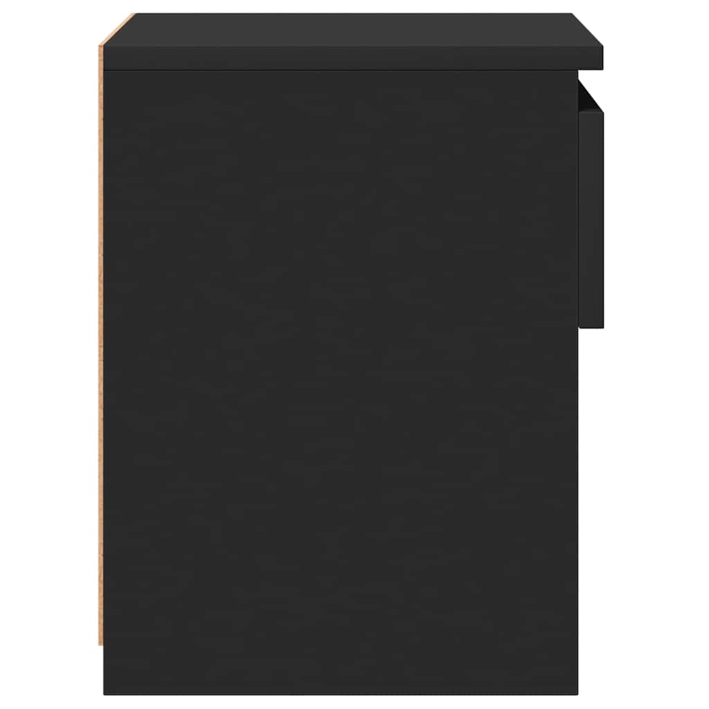 Nachtkastjes 2 st 40x30x39 cm bewerkt hout zwart is nu te koop bij PeponiXL, paradijselijk wonen!
