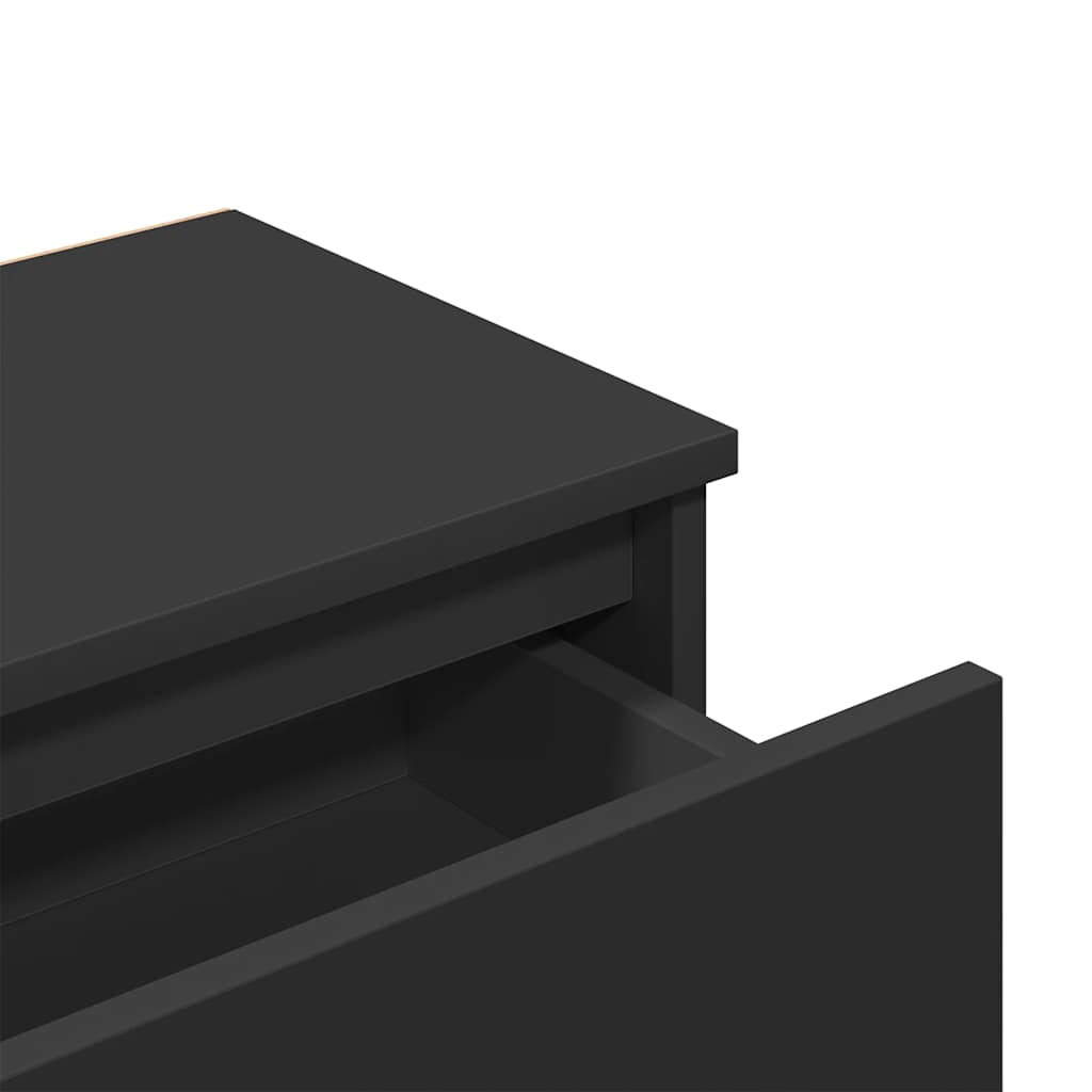 Nachtkastjes 2 st 40x30x39 cm bewerkt hout zwart is nu te koop bij PeponiXL, paradijselijk wonen!