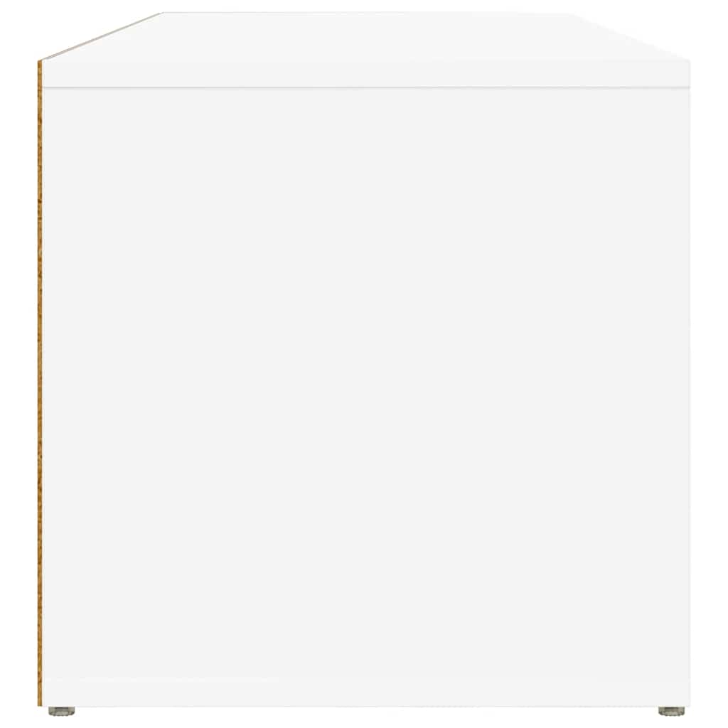 Schoenenopbergbank 105x35x35 cm bewerkt hout wit is nu te koop bij PeponiXL, paradijselijk wonen!