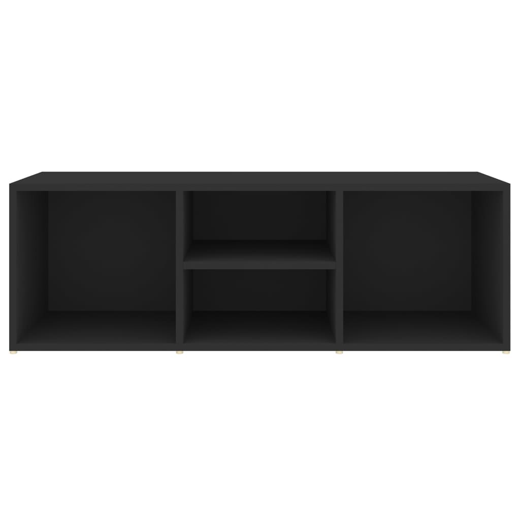 Schoenenopbergbank 105x35x35 cm bewerkt hout zwart is nu te koop bij PeponiXL, paradijselijk wonen!