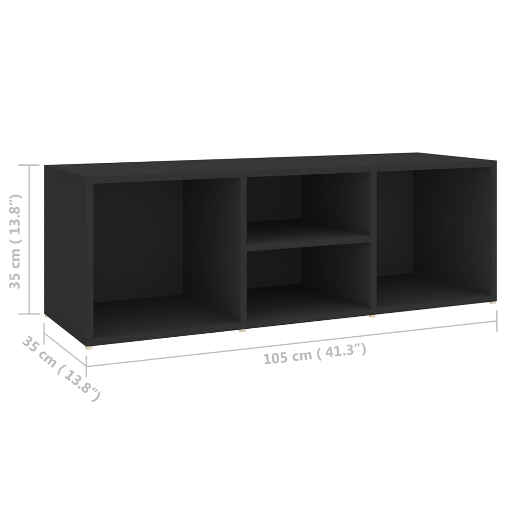 Schoenenopbergbank 105x35x35 cm bewerkt hout zwart is nu te koop bij PeponiXL, paradijselijk wonen!
