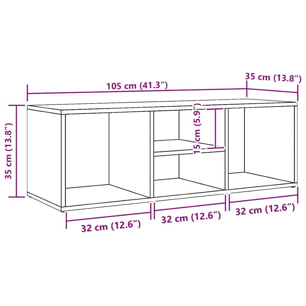 Schoenenopbergbank 105x35x35 cm bewerkt hout zwart is nu te koop bij PeponiXL, paradijselijk wonen!