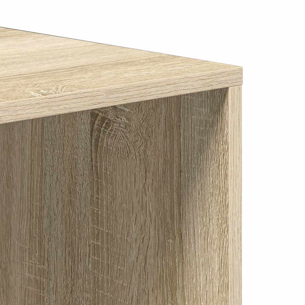 Schoenenopbergbank 105x35x35 cm bewerkt hout sonoma eikenkleur is nu te koop bij PeponiXL, paradijselijk wonen!