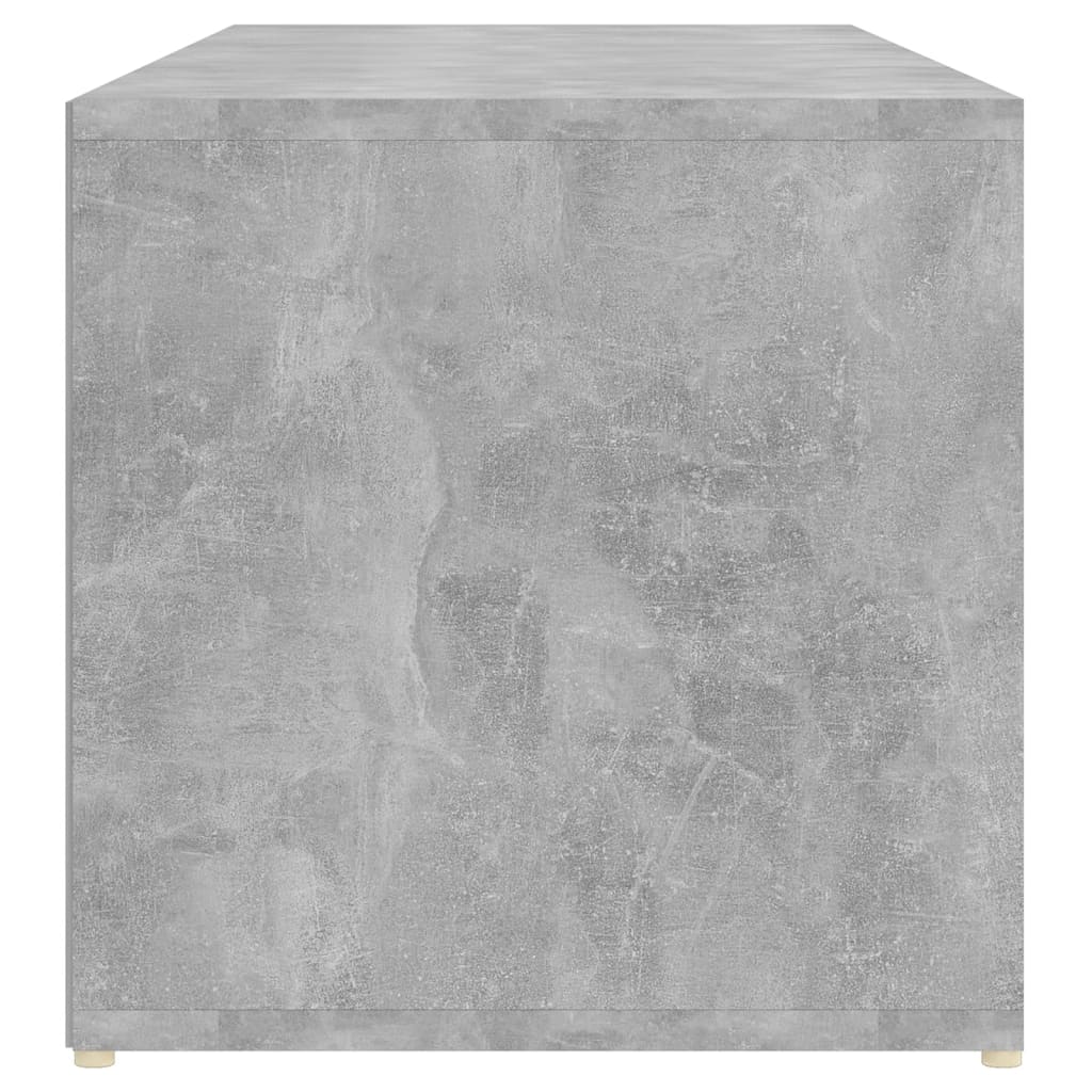 Schoenenopbergbank 105x35x35 cm bewerkt hout betongrijs is nu te koop bij PeponiXL, paradijselijk wonen!
