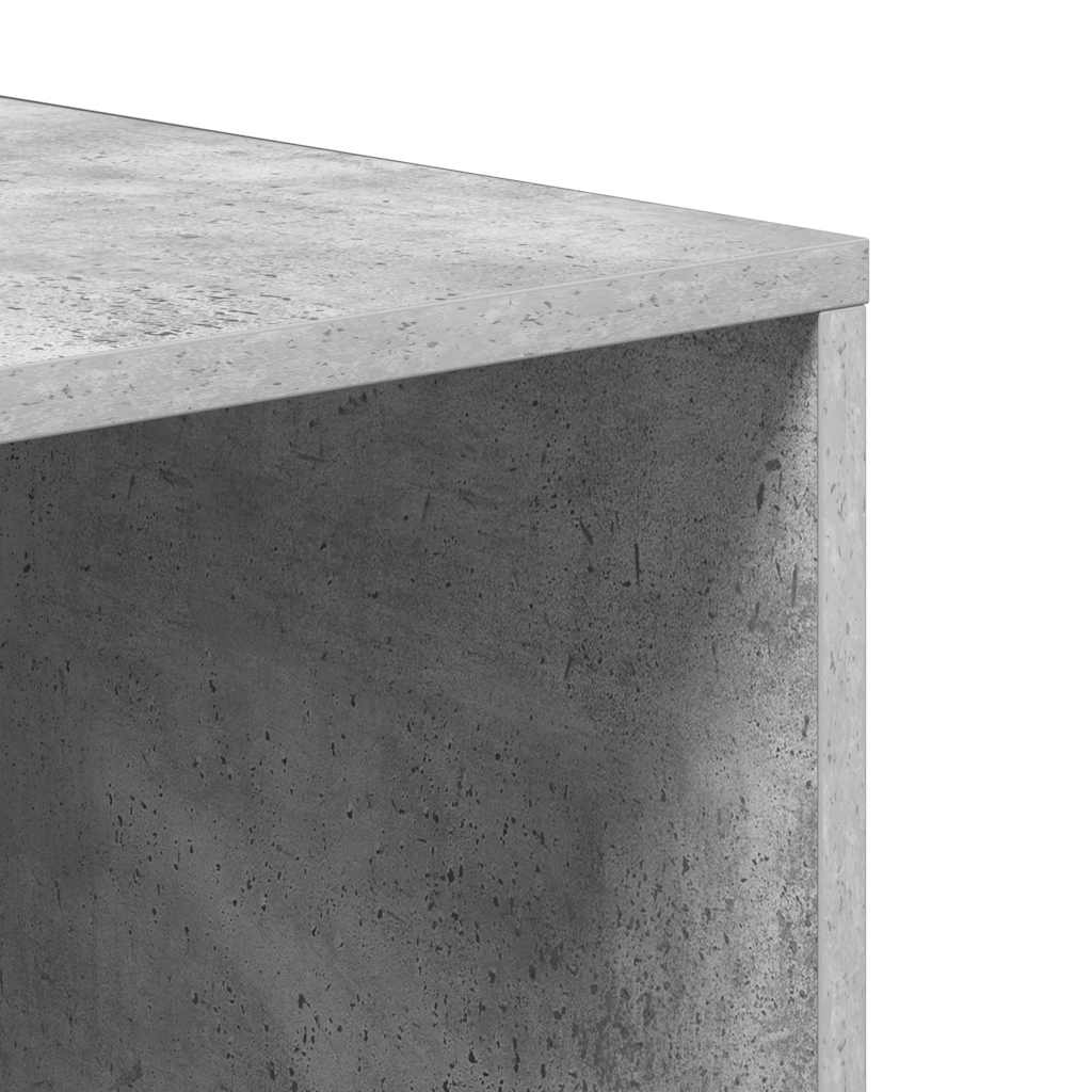 Schoenenopbergbank 105x35x35 cm bewerkt hout betongrijs is nu te koop bij PeponiXL, paradijselijk wonen!