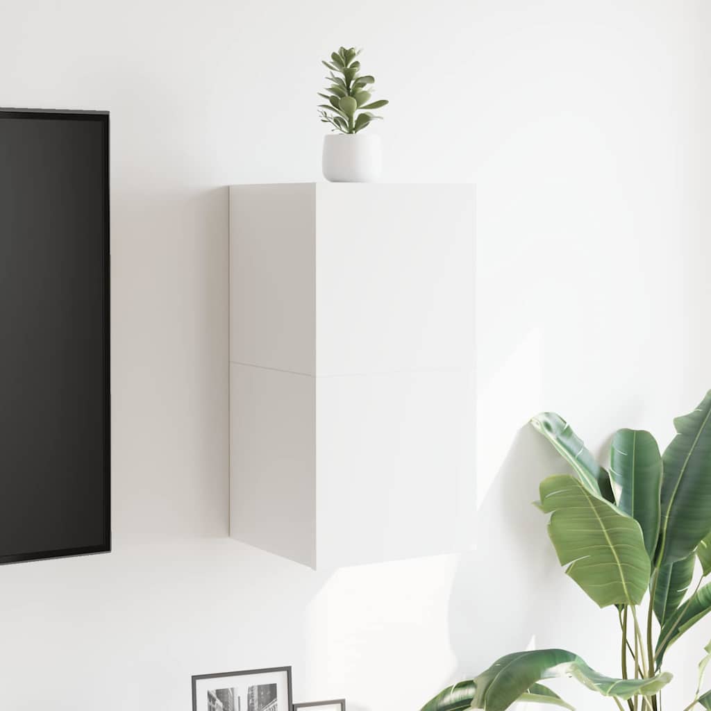 Tv-wandmeubelen 2 st 30,5x30x30 cm wit is nu te koop bij PeponiXL, paradijselijk wonen!