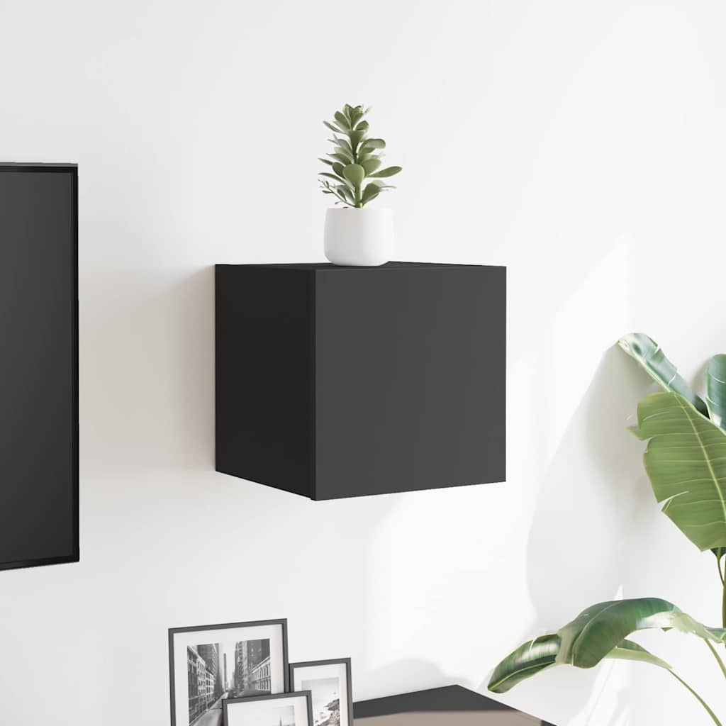 Tv-wandmeubel 30,5x30x30 cm grijs
