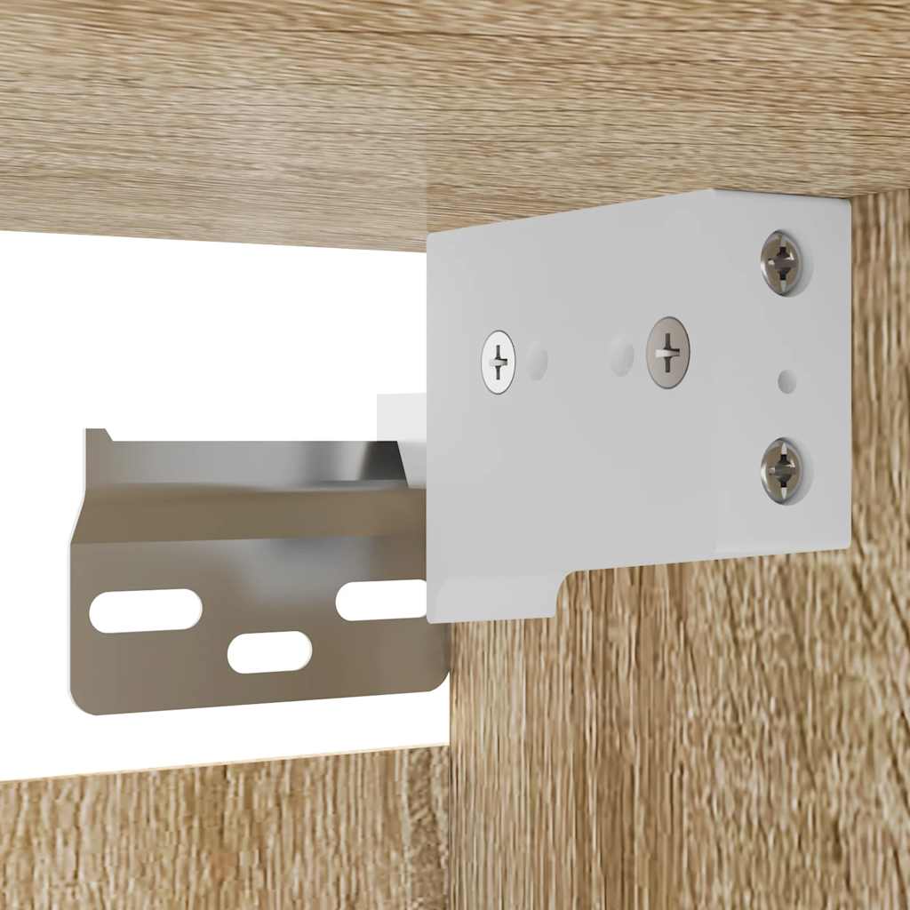 Tv-wandmeubelen 2 st 30,5x30x30 cm sonoma eikenkleurig is nu te koop bij PeponiXL, paradijselijk wonen!