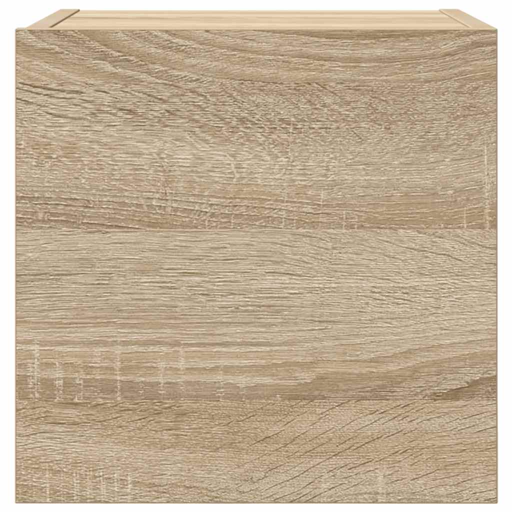 Tv-wandmeubelen 4 st 30,5x30x30 cm sonoma eikenkleurig is nu te koop bij PeponiXL, paradijselijk wonen!