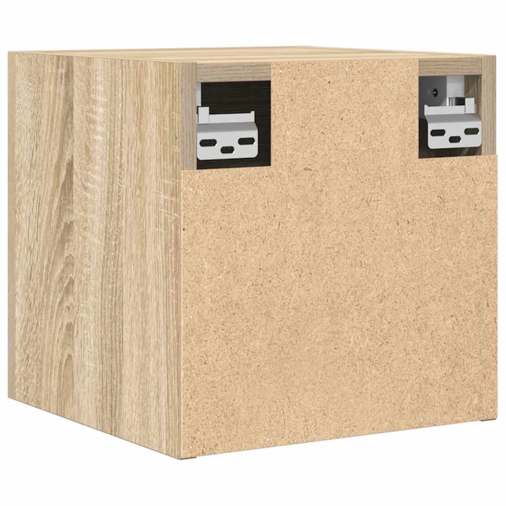 Tv-wandmeubelen 4 st 30,5x30x30 cm sonoma eikenkleurig is nu te koop bij PeponiXL, paradijselijk wonen!