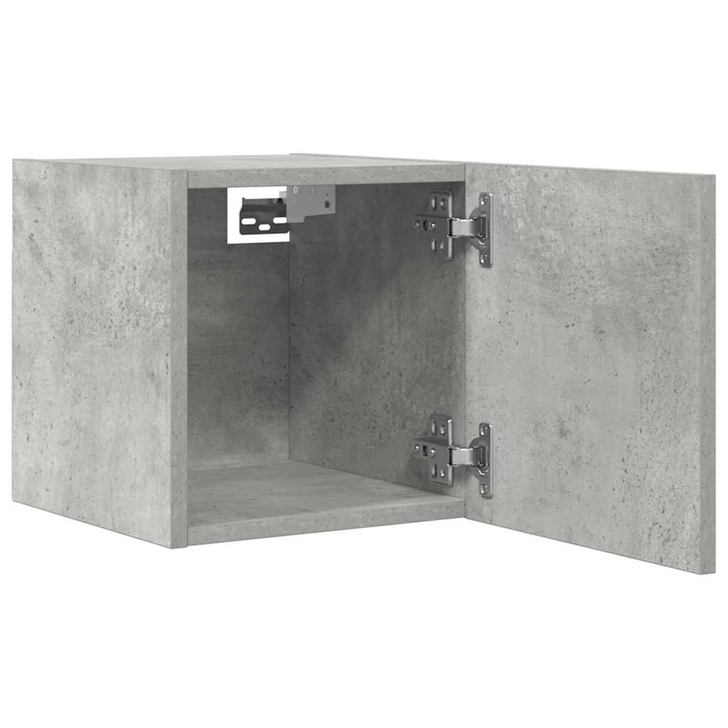 Tv-wandmeubelen 4 st 30,5x30x30 cm betongrijs is nu te koop bij PeponiXL, paradijselijk wonen!