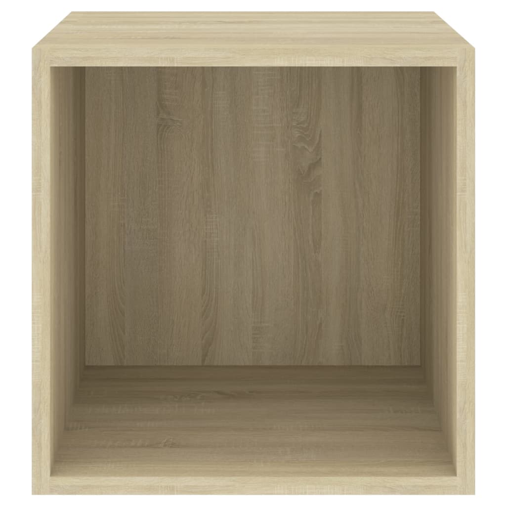 Wandkast 37x37x37 cm bewerkt hout sonoma eikenkleurig is nu te koop bij PeponiXL, paradijselijk wonen!