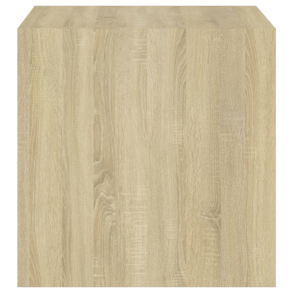 Wandkast 37x37x37 cm bewerkt hout sonoma eikenkleurig is nu te koop bij PeponiXL, paradijselijk wonen!