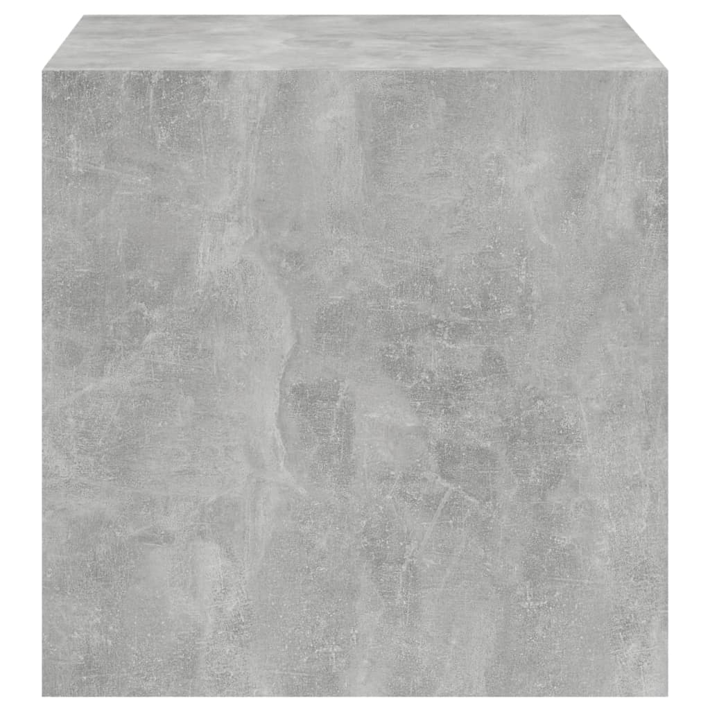 Wandkast 37x37x37 cm bewerkt hout betongrijs is nu te koop bij PeponiXL, paradijselijk wonen!
