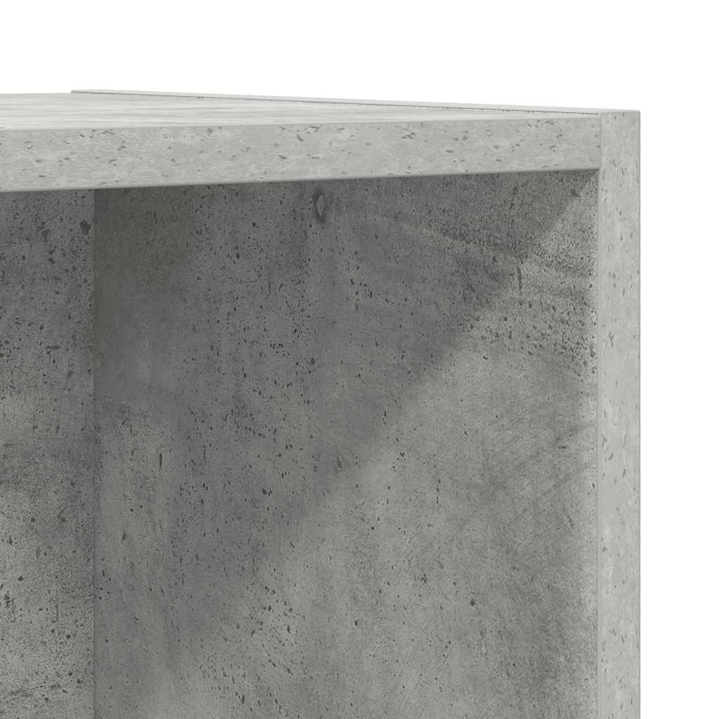 Tv-wandmeubel 37x37x142,5 cm bewerkt hout betongrijs is nu te koop bij PeponiXL, paradijselijk wonen!