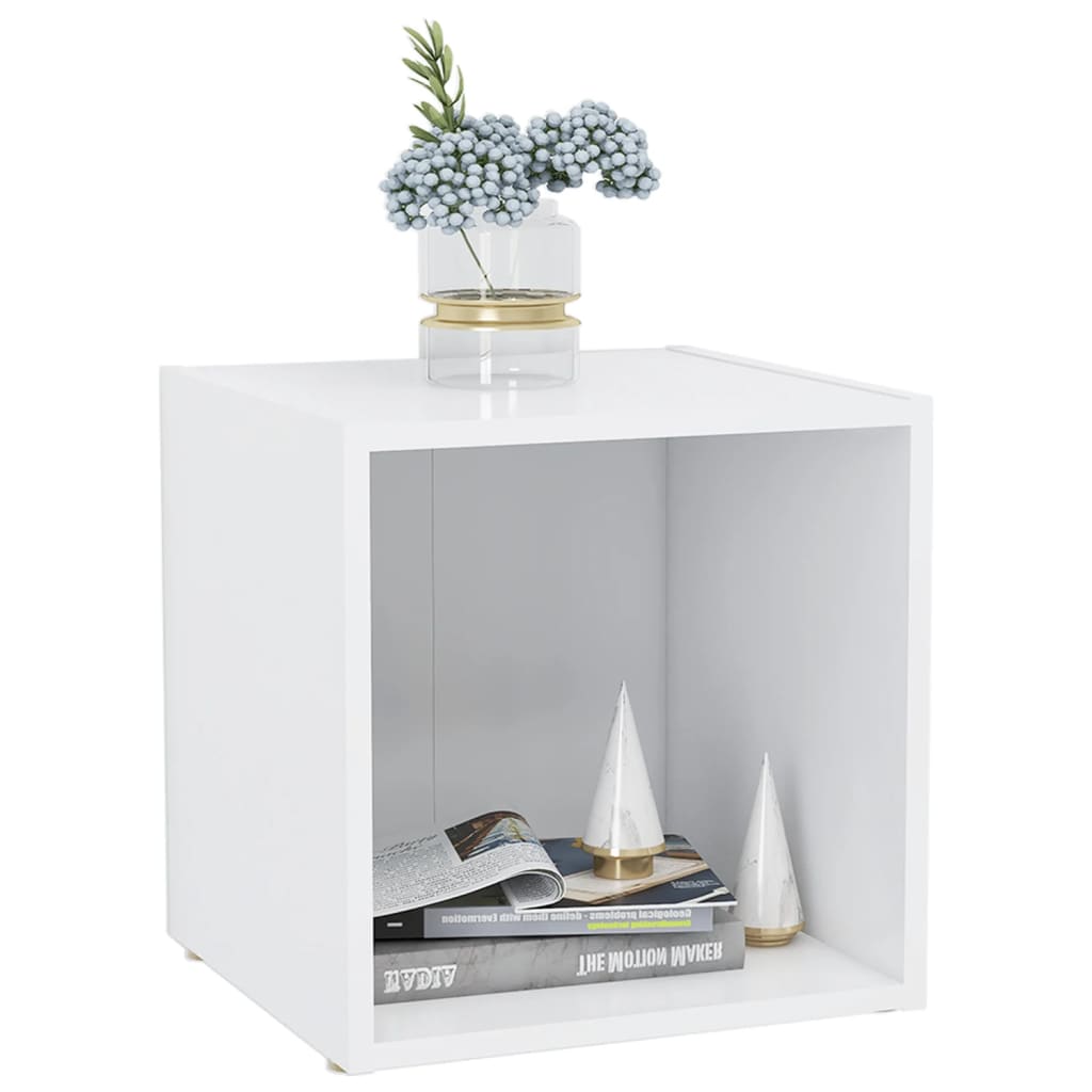 Tv-meubelen 2 st 37x35x37 cm bewerkt hout wit is nu te koop bij PeponiXL, paradijselijk wonen!