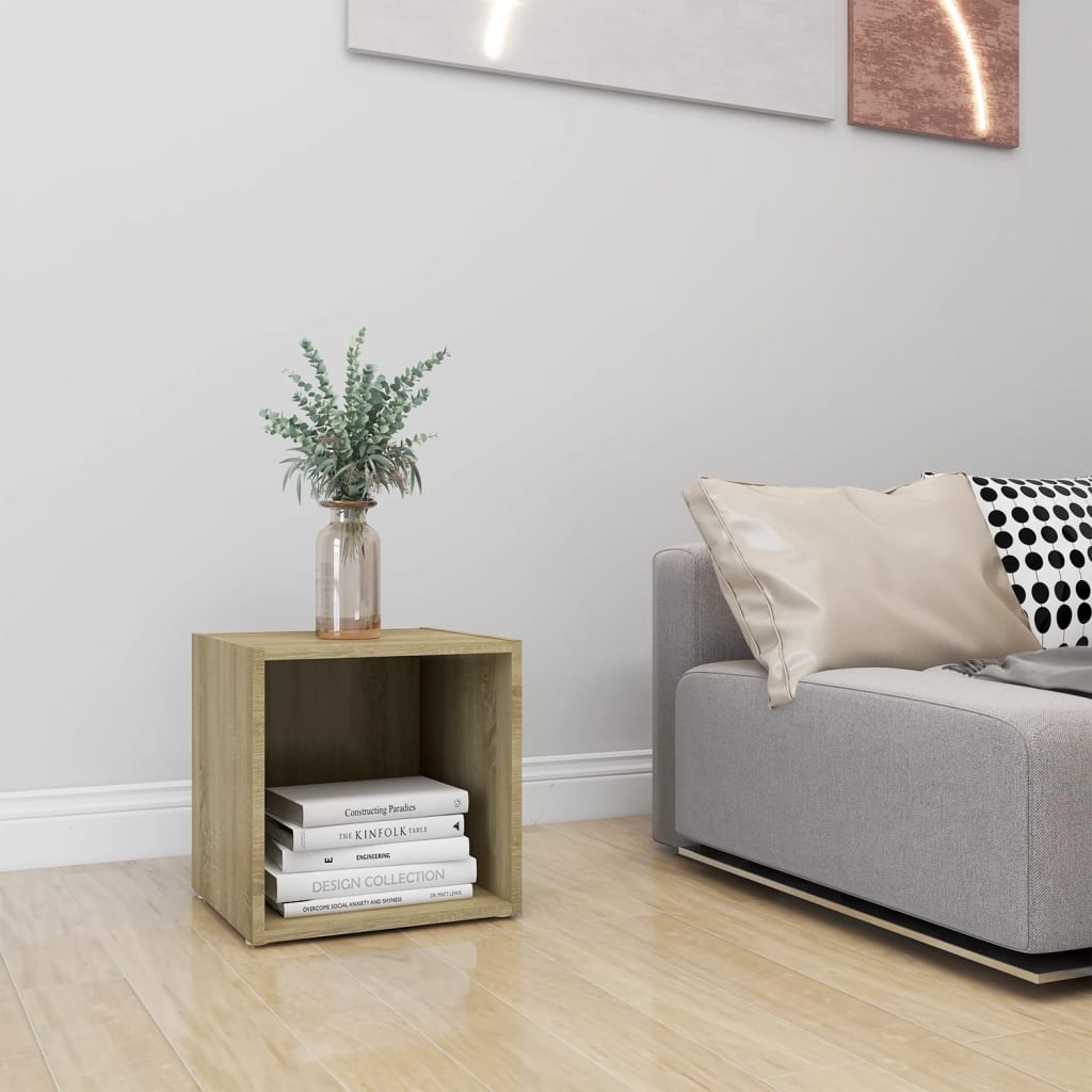 Tv-meubel 37x35x37 cm bewerkt hout sonoma eikenkleurig is nu te koop bij PeponiXL, paradijselijk wonen!