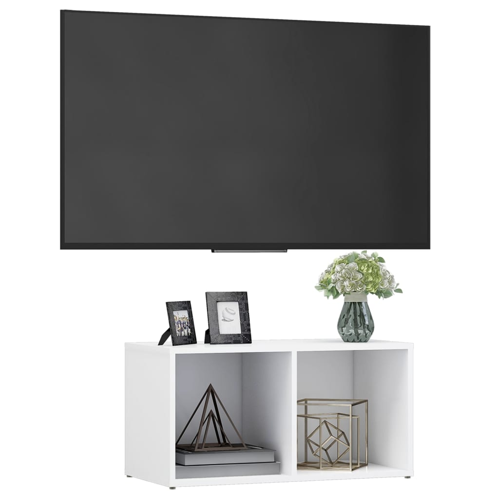 Tv-meubel 72x35x36,5 cm bewerkt hout wit is nu te koop bij PeponiXL, paradijselijk wonen!